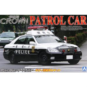 1/24 18 Crown Police Car Metropolitan Police Maketi, Aoshima Model 00303