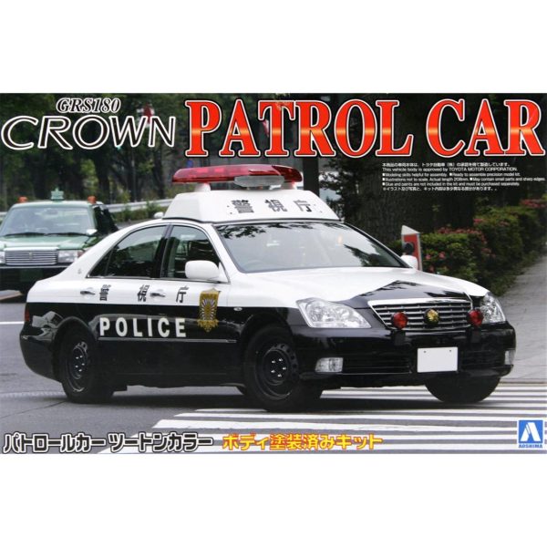 1/24 18 Crown Police Car Metropolitan Police Maketi, Aoshima Model 00303