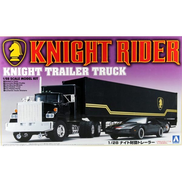 1/28 Knight Rider Trailer Truck Maketi, Aoshima Model 03066