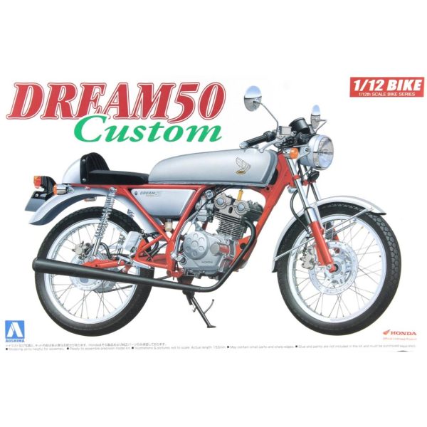 1/12 Honda Dream50 Custom Honda Maketi, Aoshima Model 04507
