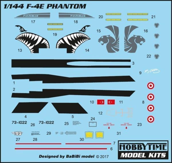 1/144 F-4E Phantom II Savaş Uçağı Maketi, Hobbytime 051 - Görsel 5