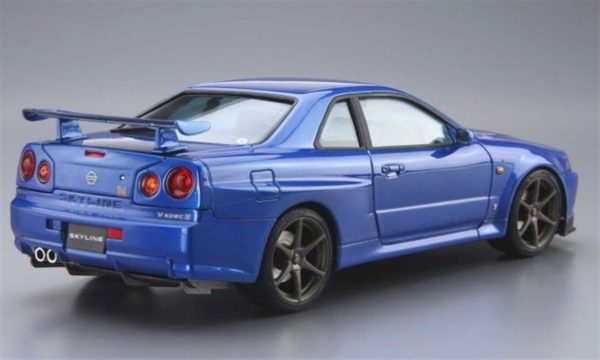 1/24 Nissan Bnr34 Skyline Gt-R V-Specii 02 Maketi, Aoshima Model 05159 - Görsel 3