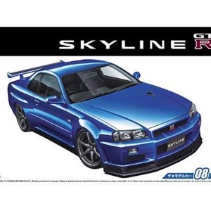 1/24 Nissan Bnr34 Skyline Gt-R V-Specii 02 Maketi, Aoshima Model 05159