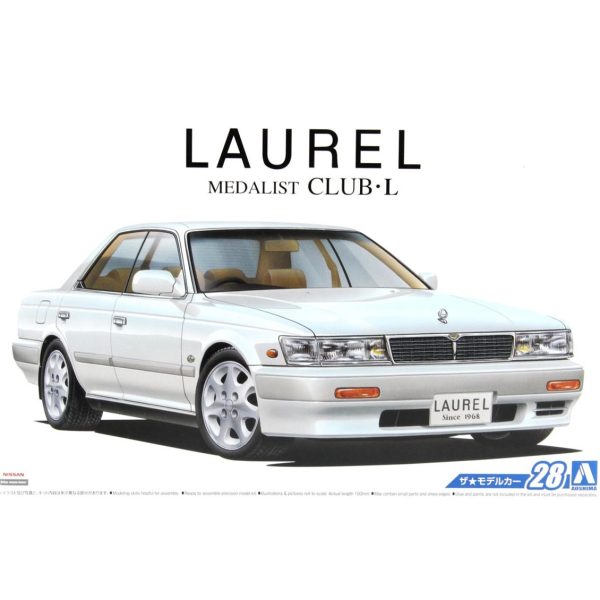 1/24 Nissan Hc33 Laurel Medalist Club L 91 Maketi, Aoshima Model 05234