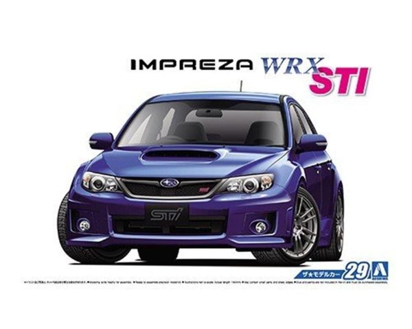 1/24 Subaru Grb Impreza Wrx Sti 10 Maketi, Aoshima Model 05235
