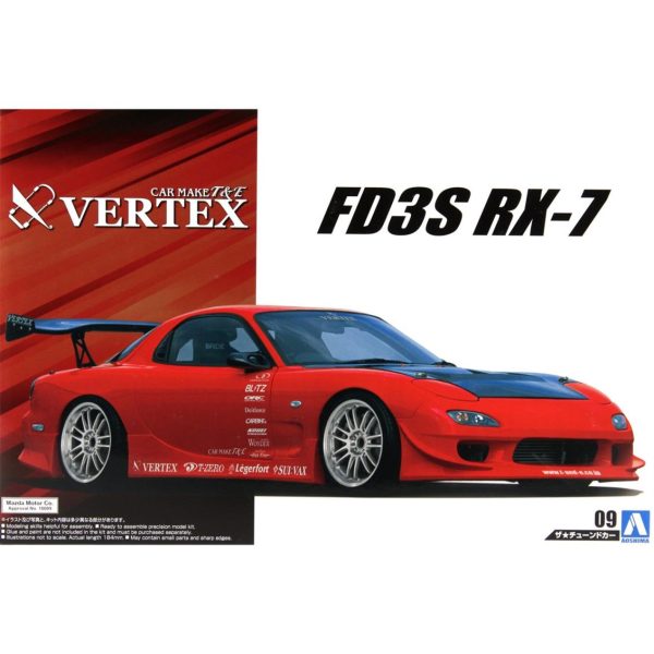 1/24 Mazda Vertex Fd3S Rx-7 Maketi, Aoshima Model 05239