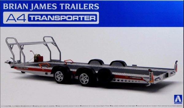 1/24 Brian James Trailers A4 Transporter Maketi, Aoshima Model 05260