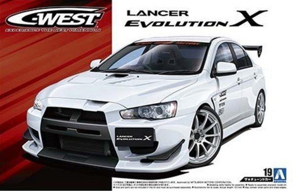 1/24 C-West Cz4A Lancer Evolution X 07 Mitsu Maketi, Aoshima Model 05320