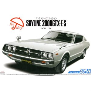 1/24 Nissan Gc111 Skyline Ht2000Gtx-E S 76 Maketi, Aoshima Model 05351