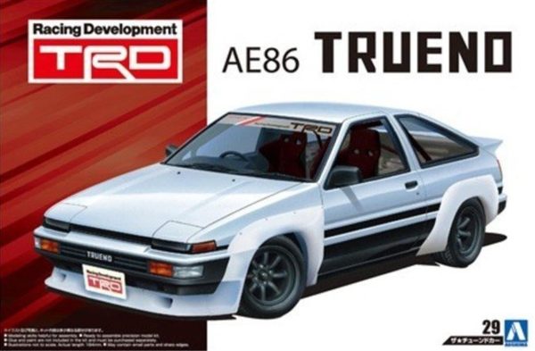 1/24 Trd Ae86Trueno N2 85 Toyota Maketi, Aoshima Model 05360