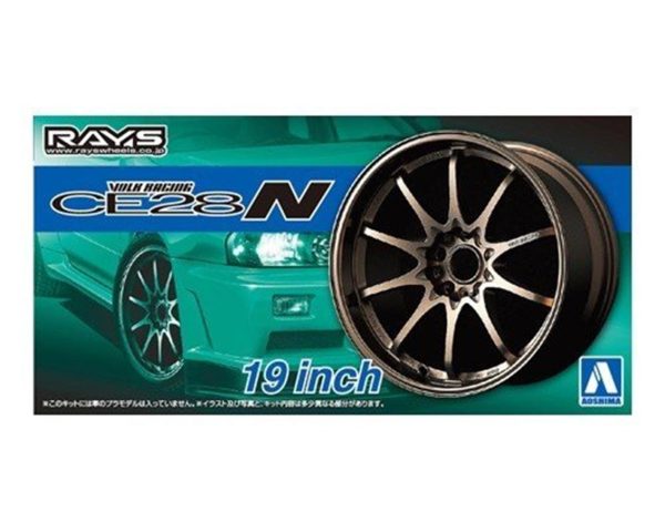1/24 Volk Racing Ce28N 19İnch Maketi, Aoshima Model 05391