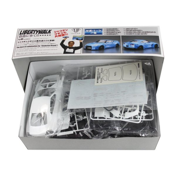 1/24 Lb Works R35 Gt-R Ver 1 Maketi, Aoshima Model 05402 - Görsel 2