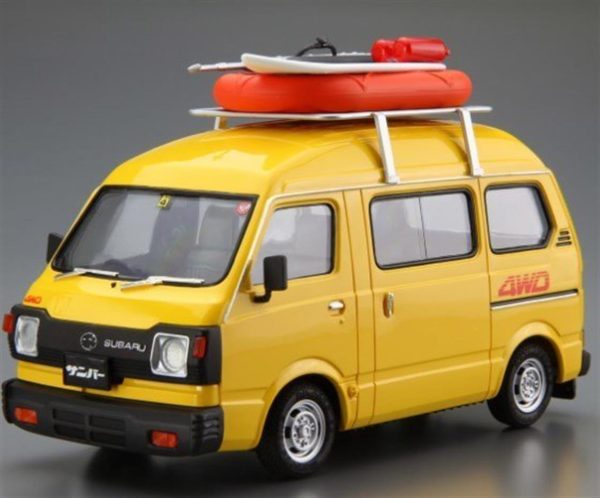 1/24 Subaru Tt1 Sambar High-Roof 4Wd 80 Maketi, Aoshima Model 05422 - Görsel 2
