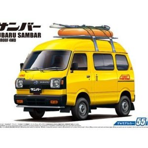 1/24 Subaru Tt1 Sambar High-Roof 4Wd 80 Maketi, Aoshima Model 05422