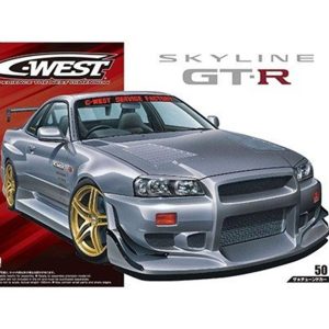 1/24 C-West Bnr34 Skyline Gt-R 02 Nissan Maketi, Aoshima Model 05542