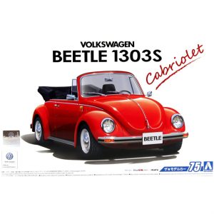 1/24 Volkswagen 15Adk Beetle 1303S Cabriolet Maketi, Aoshima Model 05572