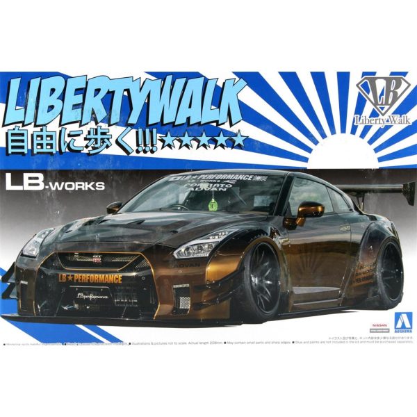 1/24 Lb Works R35 Gt-R Type 2 Maketi, Aoshima Model 05591
