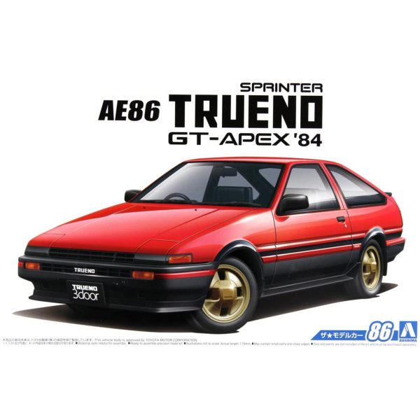 1/24 Toyota Ae86 Sprinter Trueno Gt-Apex '84 Maketi, Aoshima Model 05594