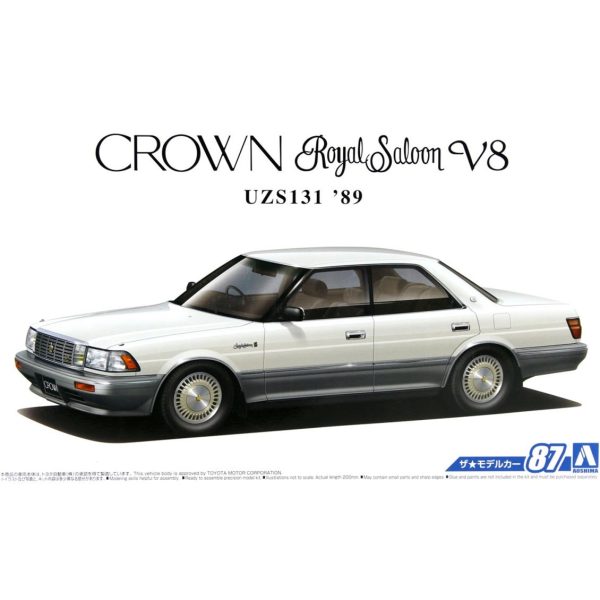 1/24 Toyota Uzs131 Crown Royalsaloon G '89 Maketi, Aoshima Model 05595