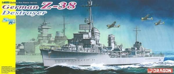 1/350 German Z-38 Destroyer, Dragon 1049
