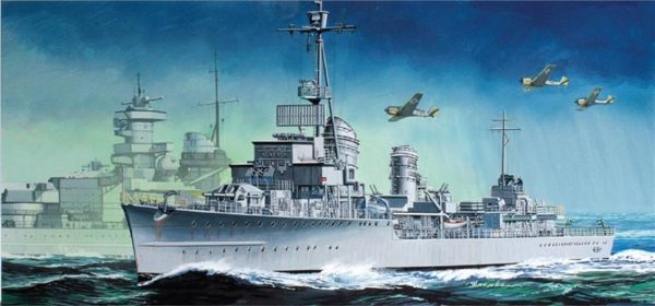1/350 German Z-38 Destroyer, Dragon 1049 - Görsel 2