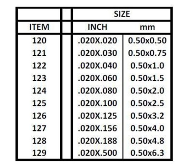 0 50*4 00*355 Mm Köşeli Çubuk-10 Adet -Beyaz, Evergreen 127 - Görsel 3