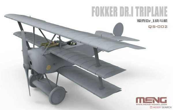 1/32 Fokker Dr.I Kızıl Baron Üç Kanatlı Savaş Uçağı Maketi, Meng QS002 - Görsel 2
