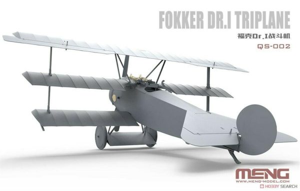 1/32 Fokker Dr.I Kızıl Baron Üç Kanatlı Savaş Uçağı Maketi, Meng QS002 - Görsel 3