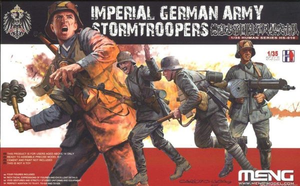 1/35 Alman İmparatorluk Askerleri 4 Adet Figür Maketi, Meng HS010