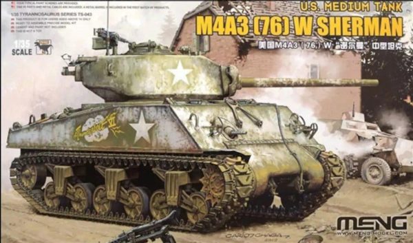 1/35 Amerikan M4A3(76) Sherman Tank Maketi, Meng TS043