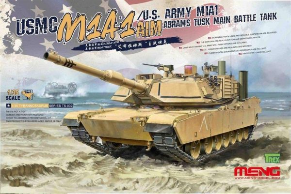 1/35 Amerikan M1A1 AIM/TUSK Tank Maketi, Meng TS032