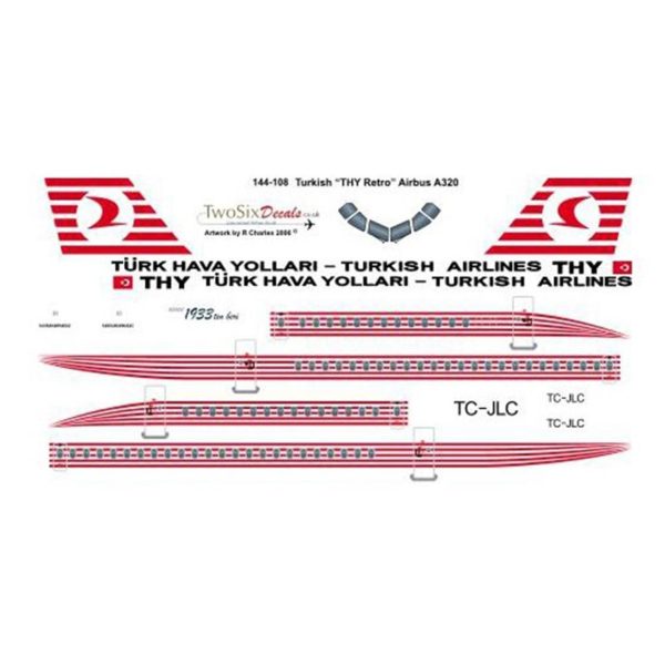 1/144 Thy Aırbus A-320 Decal-144108