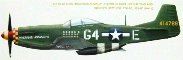 1/48 Mustang P-51D/K (8th Air Force) Savaş Uçağı Maketi, Meng LS010 - Görsel 3