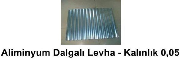 Alımınyum Dalgalı Levha -Kalınlık 005 Mm., - K&S 16132