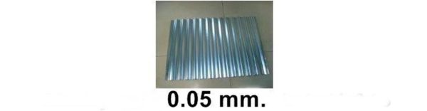 Alımınyum Dalgalı Levha -Kalınlık 005 Mm., - K&S 16134