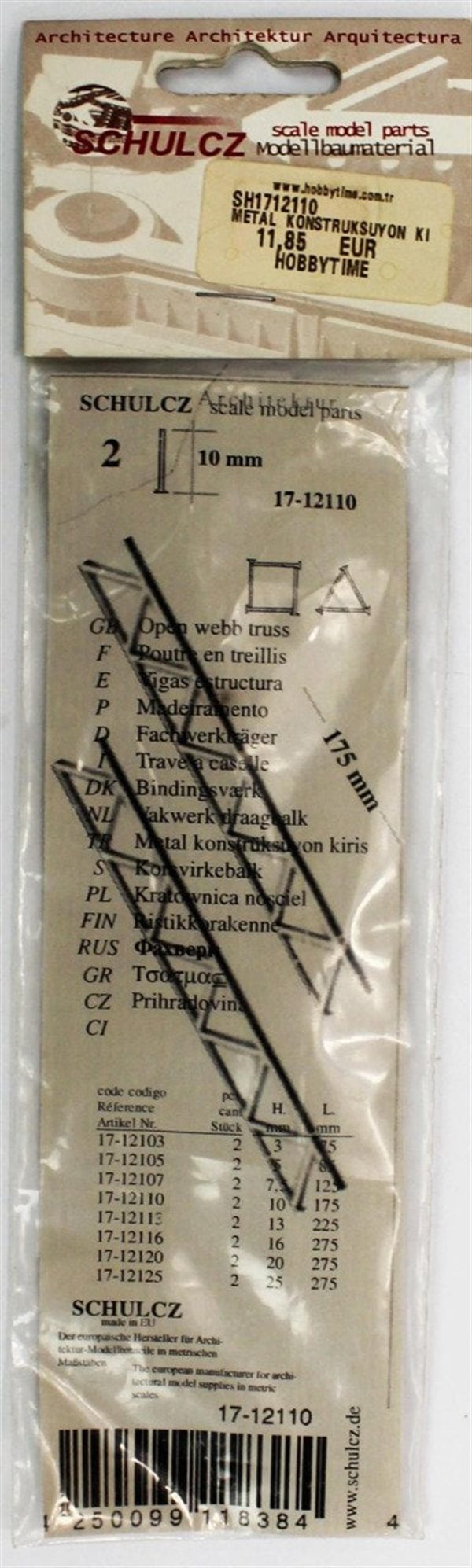 Metal Konstrüksüyon Kiriş -Beyaz -100X175 - Schulcz 1712110