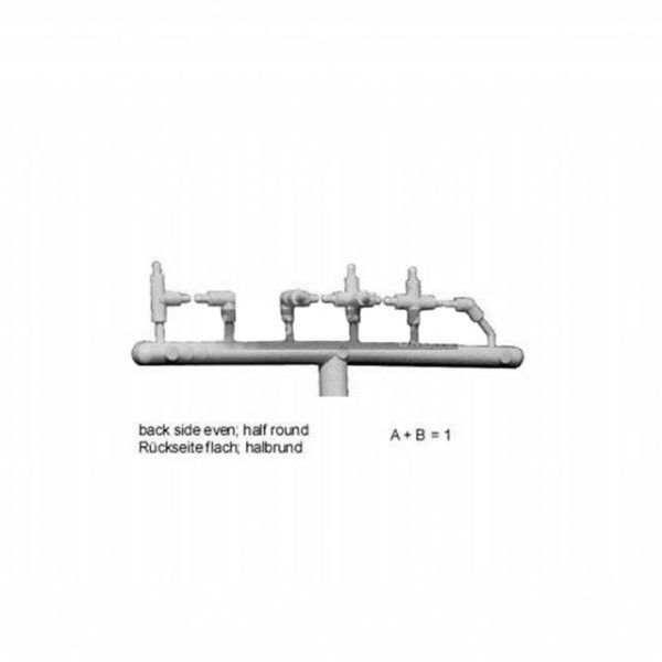 1/100 Boru Başlama (Fittings) Seti -Beyaz, - Schulcz 174300