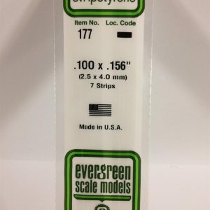 2 5*4 00*355 Mm Köşeli Çubuk-7 Adet -Beyaz, Evergreen 177