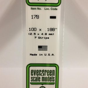 2 5*4 80*355 Mm Köşeli Çubuk-7 Adet -Beyaz, Evergreen 178