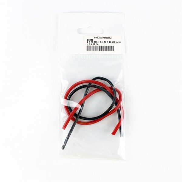 2 X 14 Awg ( 2.5 Mm ) Silikon Kablo 2 X 25 Cm. - Görsel 2