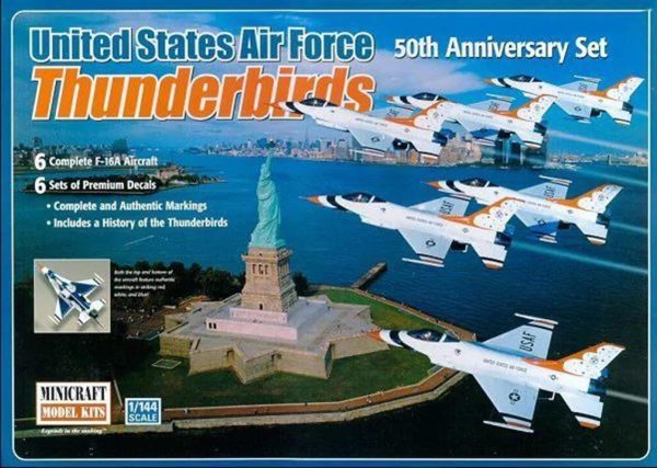 1/144 Airforce Thunderbirds-50Th Anniversary Maketi, Mini Craft 20005