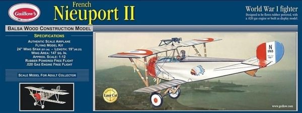 203Lc 1/12 Nieuport II Model Kit, Laser Cut