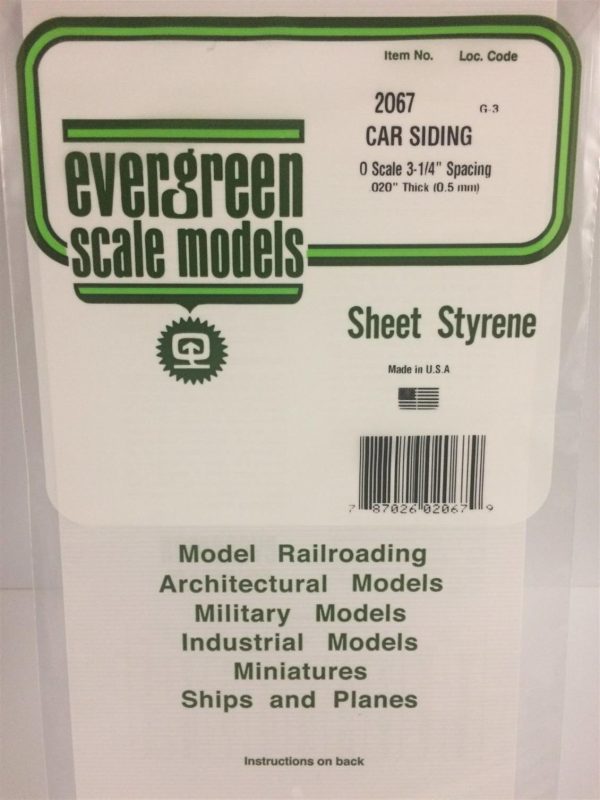 150*300Mm Konteynır Yan Kaplama-O Scale-0 50M, Evergreen 2067