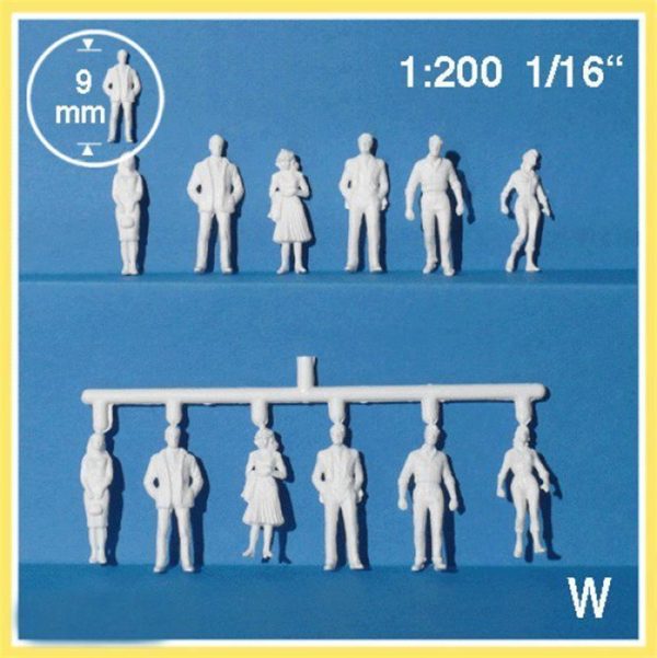 1/200 Ayakta Duran Insan Fıgürlerı-Beyaz-12, Schulcz 23011