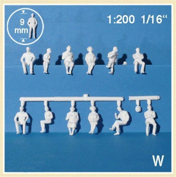 1/200 Eurofigures Sitting-White-Sitting, Schulcz 23031