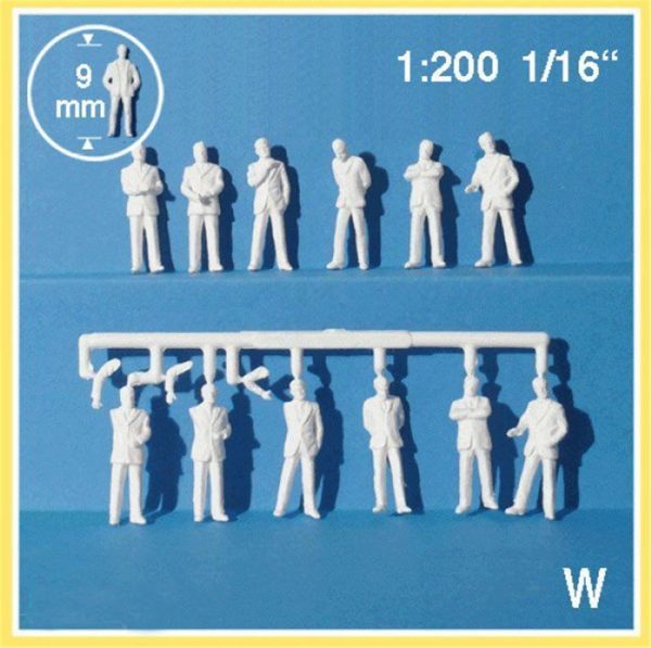 1/200 Iş Adamı Fıgürlerı-Beyaz-12 Adet, Schulcz 23061