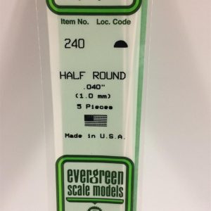 1 00*355 Mm Yarım Daıre Cubuk-6Adet -Beyaz, Evergreen 240