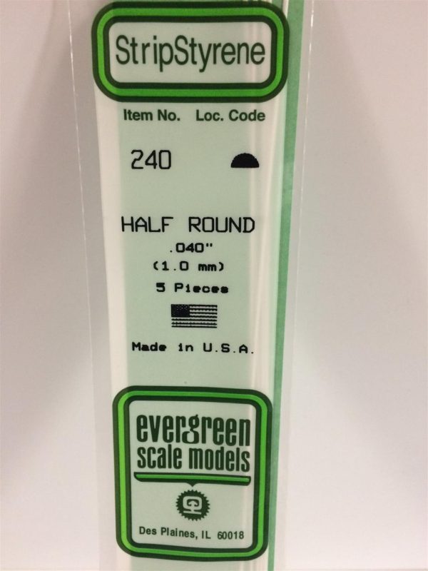 1 00*355 Mm Yarım Daıre Cubuk-6Adet -Beyaz, Evergreen 240