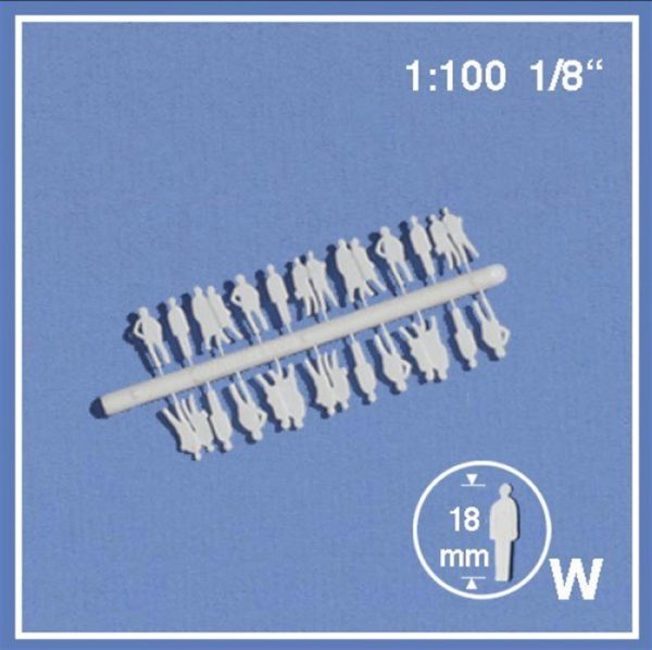 Sıluet Insan Fıgürlerı-Beyaz-40 Adet, Schulcz 24001-2