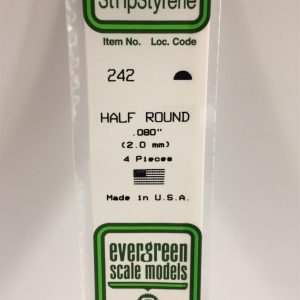 2 50*355 Mm Yarım Daıre Cubuk-3Adet -Beyaz, Evergreen 243